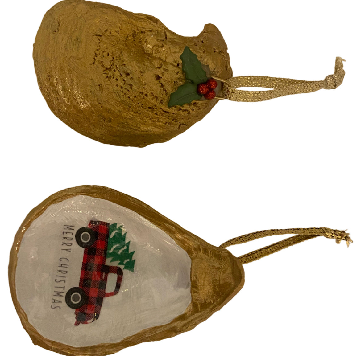 Oyster Truck Christmas Ornament