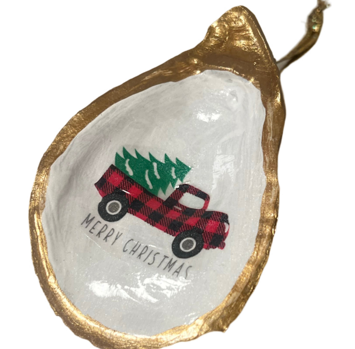 Oyster Truck Christmas Ornament