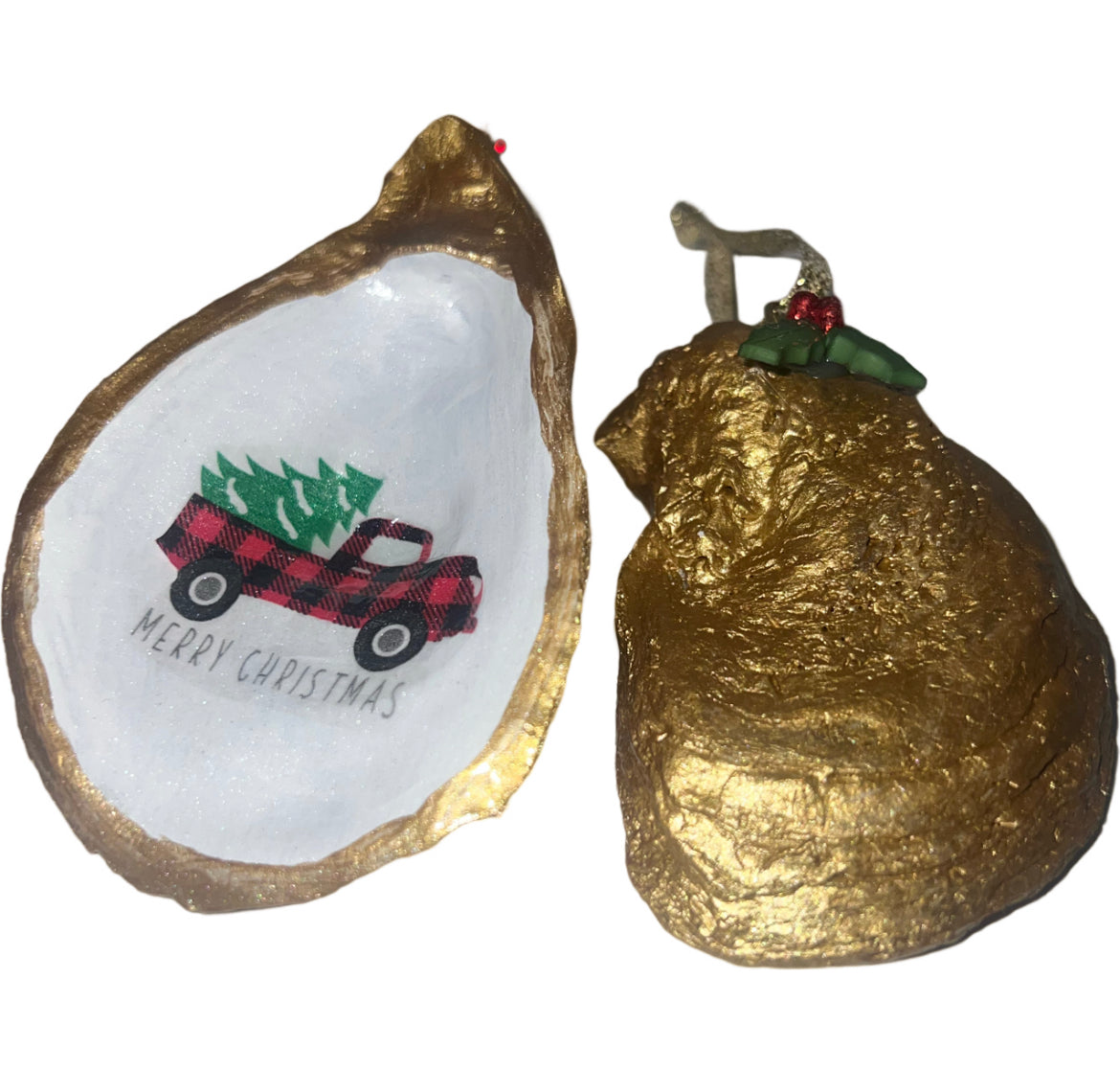 Oyster Truck Christmas Ornament